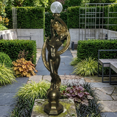 Skulptur Frau mit Schleier Figur Statuen Skulpturen Statue Kunststoff 172cm Neu