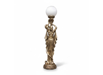Ägyptische Figur Lampe Tisch Steh Lampen Statue Kleopatra 74cm Statuen Leuchte