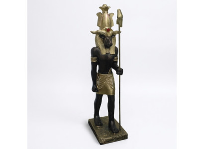 Ägyptischer Gott Khnum Statue Figur Statuen Figuren Skulpturen 40 cm Antik Stil