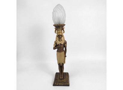 Ägyptische Figur Lampe Srehleuchte Lampen Statue Kleopatra 37 cm Statuen Figuren