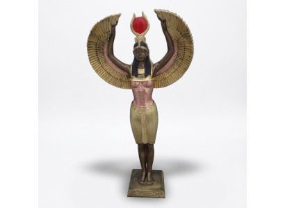 Ägyptische Figur Göttin Isis Figuren Statuen Kunststoff Statue Antik Stil 51 cm