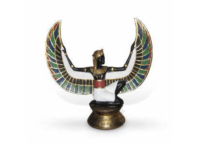 Skulptur Ägypten Göttin Maat Spiegel Stand Figuren Skulpturen Figur Neu 35 cm