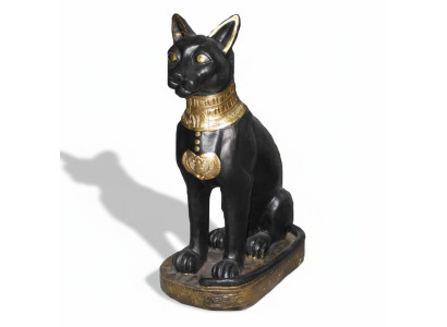 Figur Ägyptische Katze Bastet Ägypten Kunst Antik Stil Dekoration  Statuen Neu