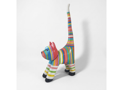 Abstrakt 190cm Katze Figur Statue Deko Skulptur Garten Design Dekoration Statuen