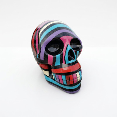 Abstrakter Schädel Scull Totenkopf Figur Statue 66cm XXL Figuren Skulptur Rübe