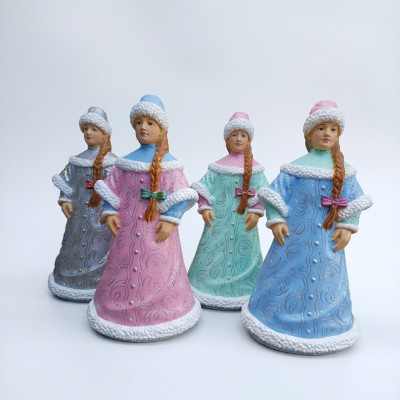 Figur Statue Sneguratschka Statuen Figuren Weihnachten Snegurka Russian Women