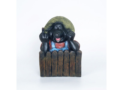 Maulwurf Figur Design auf einem Motorrad Skulptur Dekoration Neuheit Statue 44cm