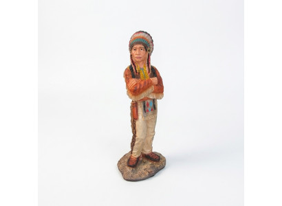 Indianer Figur Statue Ureinwohner USA Garten Deko Skulptur Figuren Statuen 90cm
