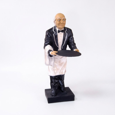 Butler Figur Statue Figuren Statuen Skulptur Restaurant Hotel Ablage Kellner Neu