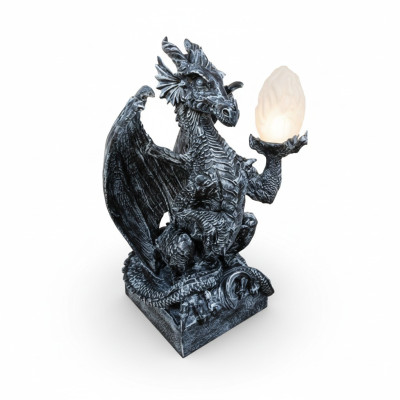 Deko Figur LAMPE Drachen Statue Skulptur 75cm Figuren Skulpturen NeuWG2020 N2
