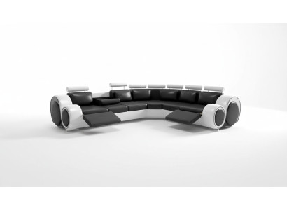Ecksofa Berlin Eckcouch +USB Polster Wohnlandschaft Eck Garnitur Relaxfunktion