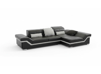 Ledersofa Ecksofa mit USB Sofa Garnitur Couch Wohnlandschaft Polster Sofa Neu