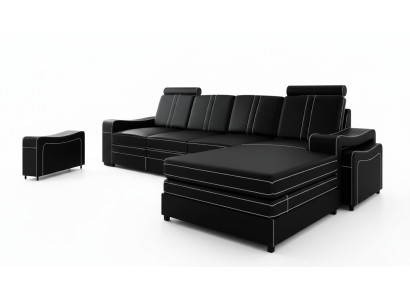 LEDERSOFA USB LEDERECKSOFA WOHNLANDSCHAFT ECKSOFA GARNITUR SOFA Maßanfertigung