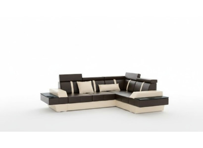 Eckcouch USB Sofa Polster Ledersofa Sofas Garnitur Wohnlandschaft Maßanfertigung
