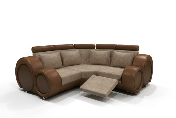 STOFFSOFA TEXTIL WOHNLANDSCHAFT SOFA BERLINX RELAXFUNKTION COUCH ECKSOFA mit USB