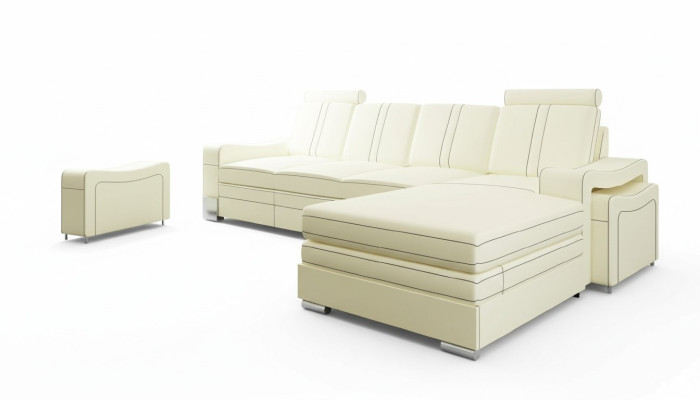 LEDERSOFA LEDERCOUCH LEDERECKSOFA WOHNLANDSCHAFT mit USB,NEU GARNITUR SOFA XXL