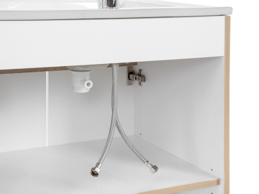 Waschbecken Waschtisch Unterschrank Becken Badezimmer Waschtische 60cm Keramik