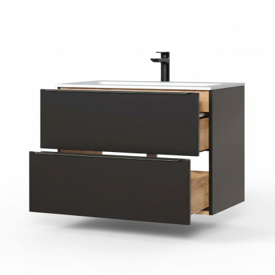 luxus Waschbecken Waschtisch unterschrank schrank becken waschtische bad 80cm