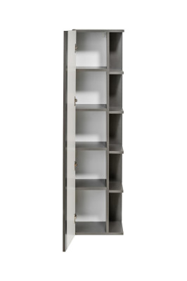 Badezimmer Hochschrank mit Spiegel Tür Regal Badschrank Badmöbel