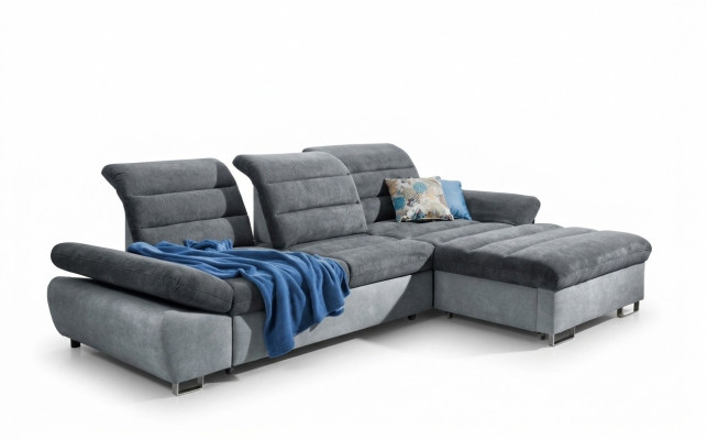 Ecksofa L-Form Sofa Wohnlandschaft  Garnitur Polster Bettfunktion Design Modern