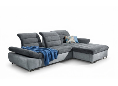 Ecksofa L-Form Sofa Wohnlandschaft  Garnitur Polster Bettfunktion Design Modern