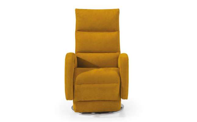 Sessel Lounge Designer Stuhl Polster Sofa 1 Sitzer Relax Drehbar Fernseh Stoff
