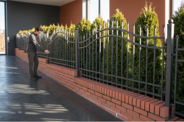 Aussen Garten Grundstück Maßanfertigung Zaun Klassisch Geländer Zaun Modell 248