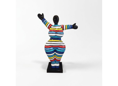 Moderne Wohnzimmer Dekoration Statue Figuren Skulpturen Bunte Deko Abstrakt 85cm