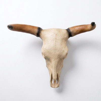 Bullenschädel Stierkopf Wand Skulpturen Höhe 64 cm Deko Figur Wand Dekoration