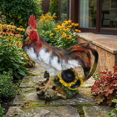 Deko Figuren Henne aus Kunststoff Osterdeko Huhn Garten Figur Höhe 50 cm Neu