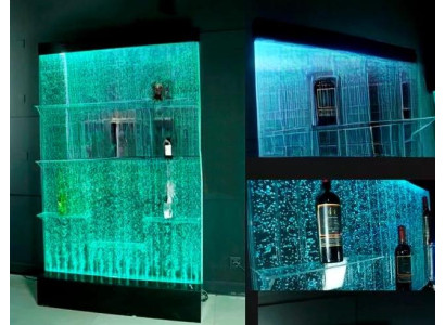 Theke Regale Designer Beleuchtet Led Wasser Wand Bar Regal Säule