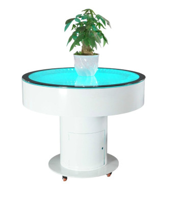 Runder Tisch Stehtisch Bar Rund Tische LED Wasser Spiel Beleuchtet LED