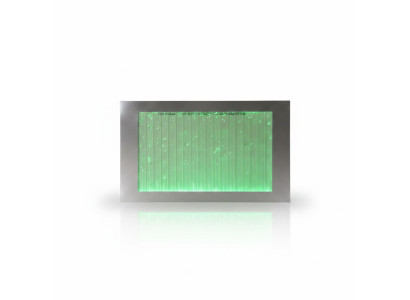Wandpaneel mit Wasserblasen LED Wasserwand Designer Wasser Bild