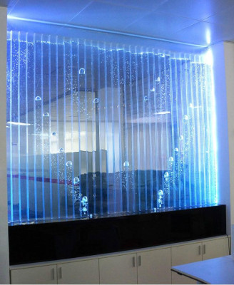 Wandpaneel mit Wasserblasen LED Wasserwand Designer Dekorative Wasser Wand