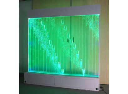 Moderne Trennwand Wasser Wände LED Wasserwand Beleuchtete Dekorative Wand