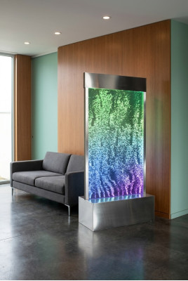 Wandpaneel LED Wasserwand Wasser Wände Wasser Blasen Dekorative Modern Wand