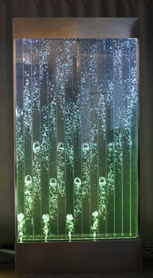 Wandpaneel mit Wasserblasen LED Dekorative Wasserwand Designer Wasser Wand