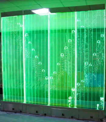 Wandpaneel LED Wasserwand Wasser Wände Wasser Modern Blasen Dekorative Wand