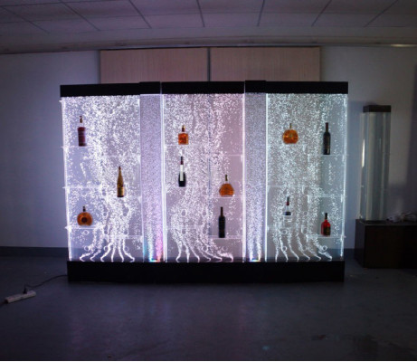 LED Regal Bar Wasser Wand Deko Säule Beleuchtete Wasserwände Bar Theke