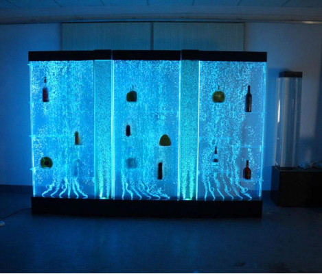 LED Regal Bar Wasser Wand Deko Säule Beleuchtete Wasserwände Bar Theke