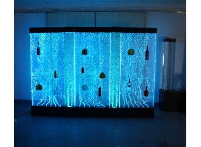 LED Regal Bar Wasser Wand Deko Säule Beleuchtete Wasserwände Bar Theke