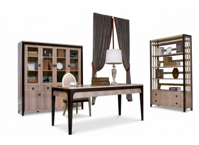 Büro Set Garnitur Möbel Schreibtisch Tisch Schrank Regal Komplett 4tlg.