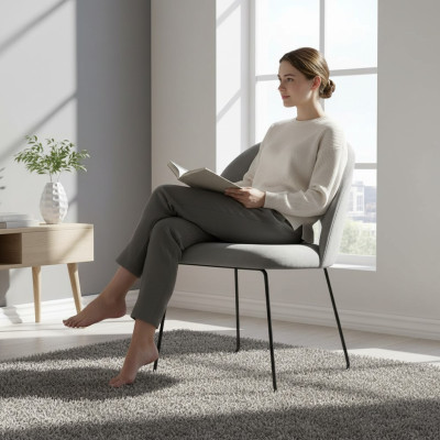 Stuhl 4x Lounge Sessel Polstersessel Stuhl Wohnzimmer Restaurant Club Gruppe