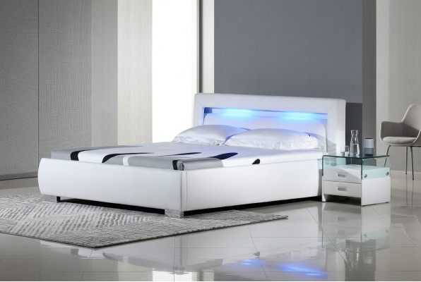 Bett Betten Polster Doppel Ehe Hotel Luxus Leder Moderne Designer Schlafzimmer