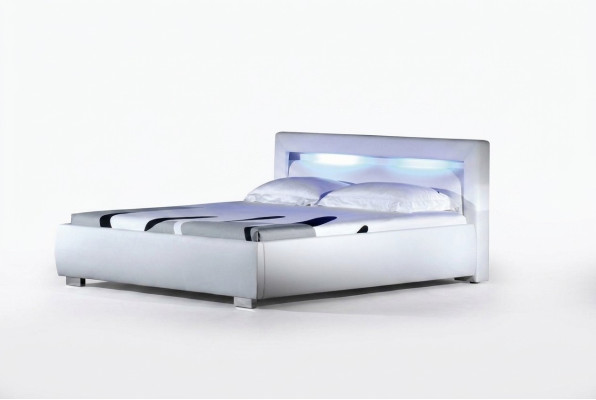Bett Betten Polster Doppel Ehe Hotel Luxus Leder Moderne Designer Schlafzimmer