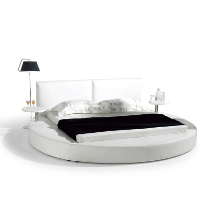 Rundes Bett Moderne Design Luxus Polster Rund Betten Textil Stoff