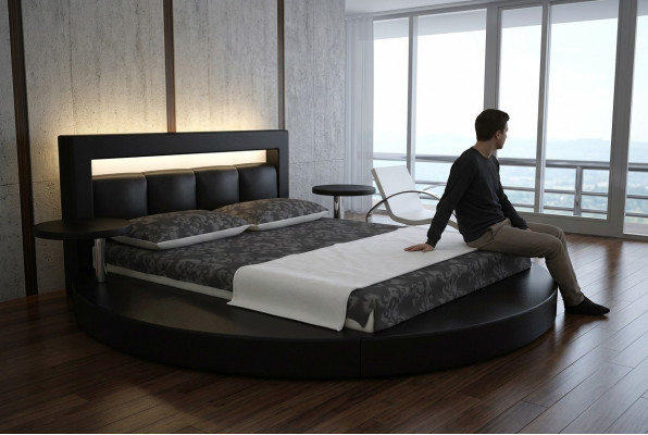 Rundes Bett Design Betten Polsterbett Rundbett Polster Round
