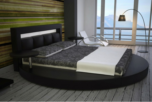 Rundes Bett Design Betten Polsterbett Rundbett Polster Round