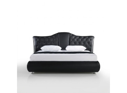 Chesterfield Bett Design Klassische Betten Doppel Leder Polster Schlafzimmer