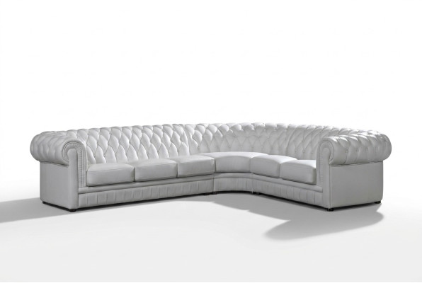 Ledersofa Ecksofa Couch Chesterfield Polster Eckgarnitur Sofa Couchen